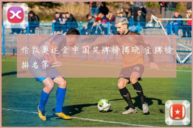 伦敦奥运会中国奖牌榜揭晓 金牌榜排名第二