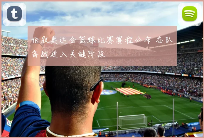 伦敦奥运会篮球比赛赛程公布 各队备战进入关键阶段
